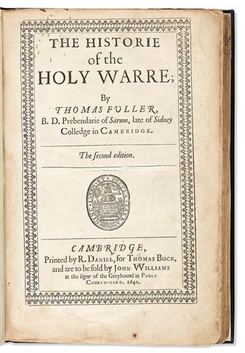 Fuller, Thomas (1608-1661) The Historie of the Holy Warre.